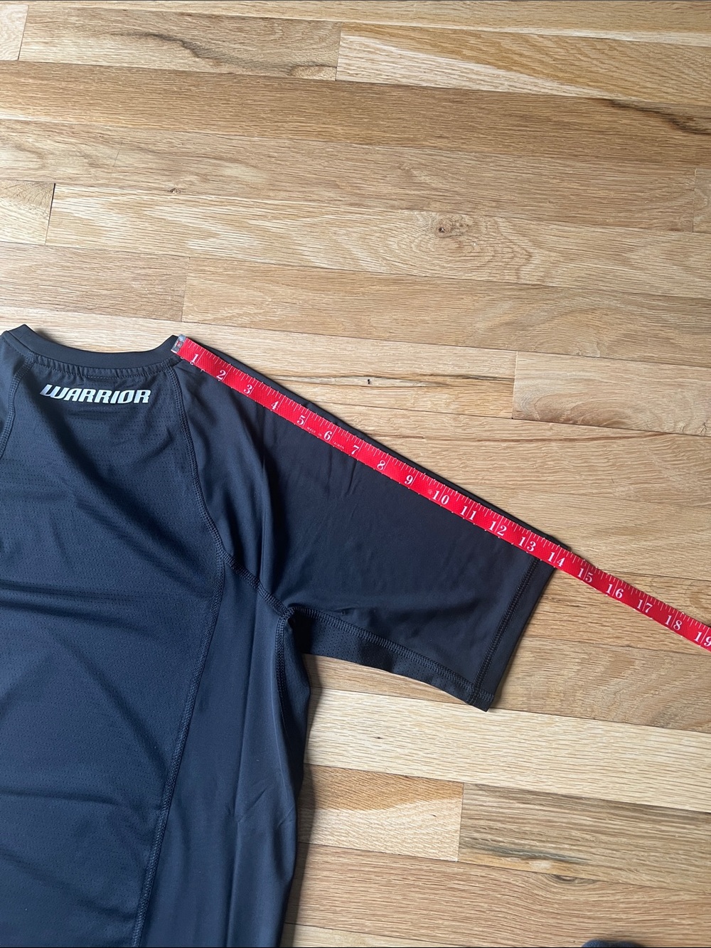 NWT Warrior Black Compression Short Sleeved Shirt, Moisture Wicking, Size M - Picture 8 of 8